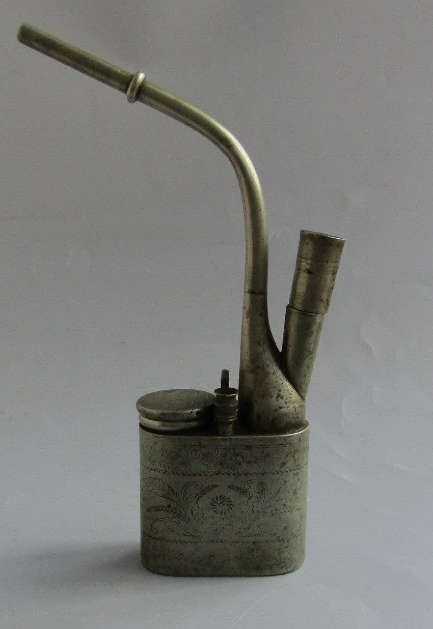 民国白铜水烟壶