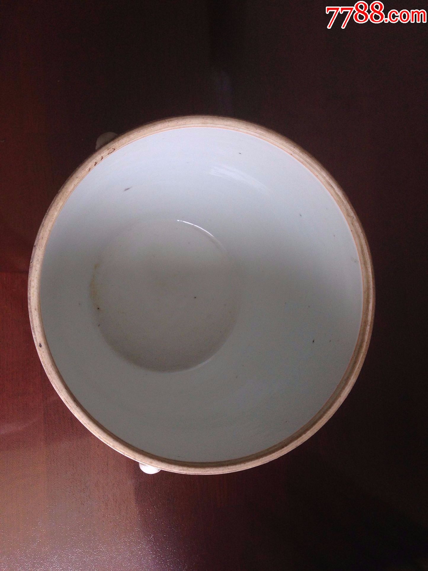 民国粉彩人物大瓜棱粥罐