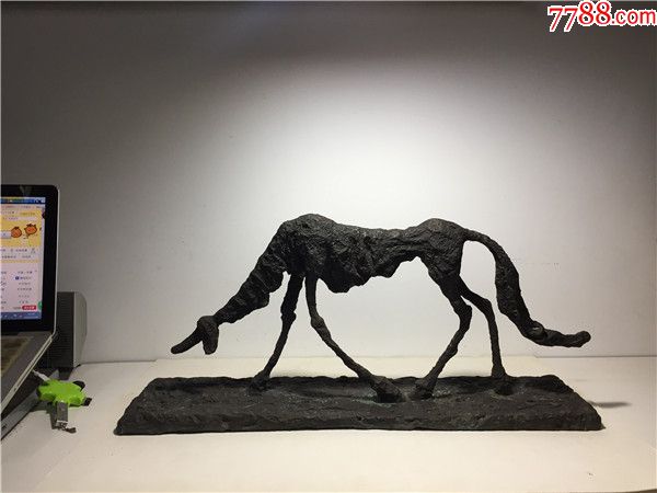 逸品文玩贾科梅蒂铜狗雕塑保真古玩怀旧收藏老物件