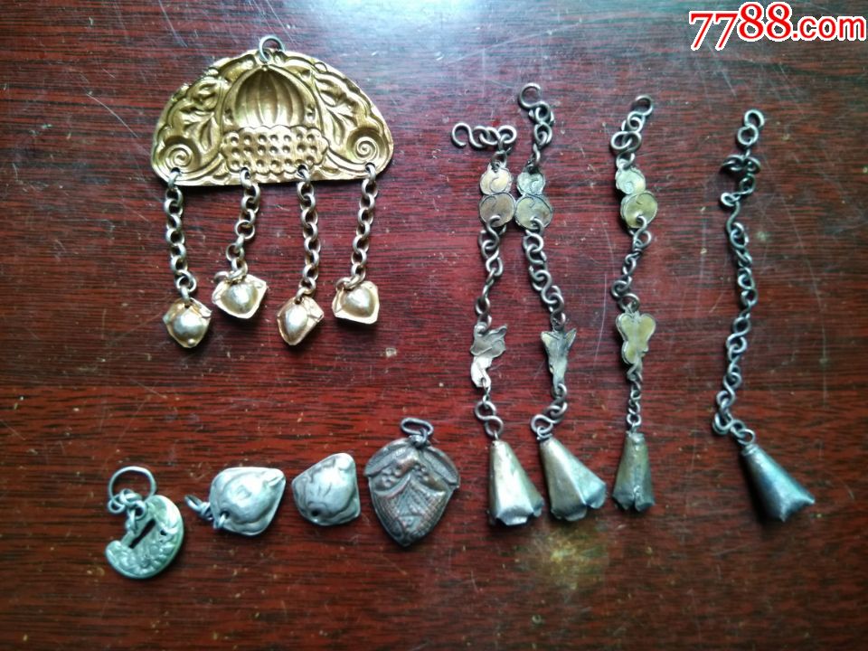 老银饰挂件一些-se51767698-其他银器-零售-7788收藏__中国收藏热线