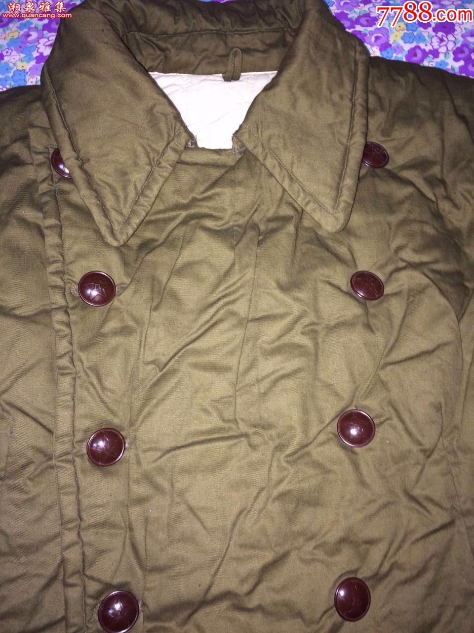 全新55式授衔1956年度东三三厂1号干部棉领斜纹大衣