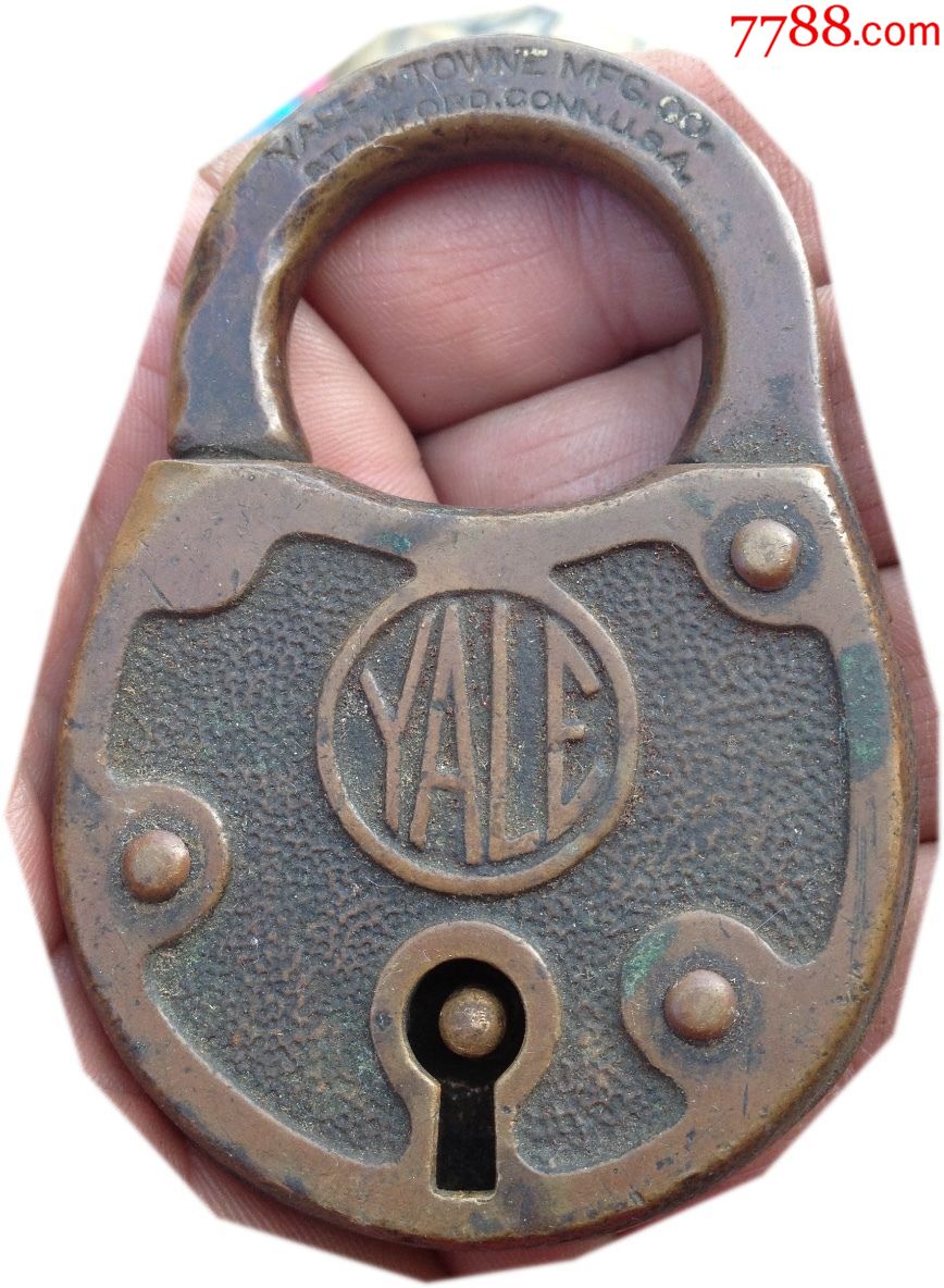 外国铜锁,yale
