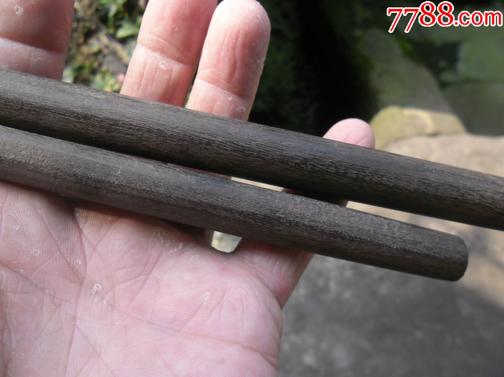 乌木烟杆2跟,原木,,15厘米,25.3厘米