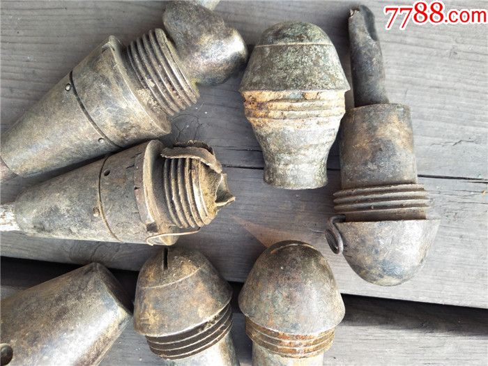 二战时期,铜炮*,弹头,,25枚,无药,无危险