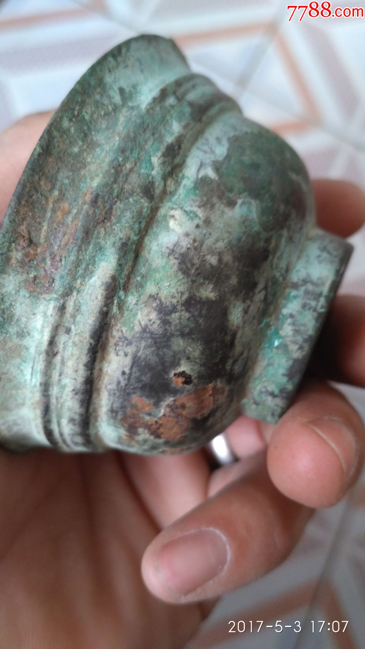 汉代青铜碗,包老包快.口残如图