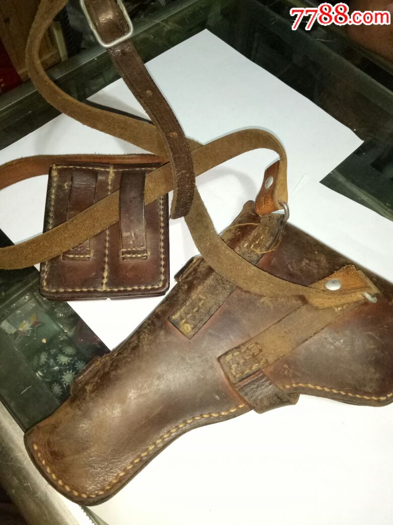 解放军54式纯牛皮枪套原品_皮枪套/皮套_辽宁省抗战收藏纪念【7788