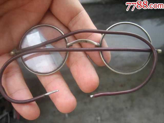 包老古玩古董老眼镜民国三山斋老商号老水晶石眼镜老花镜