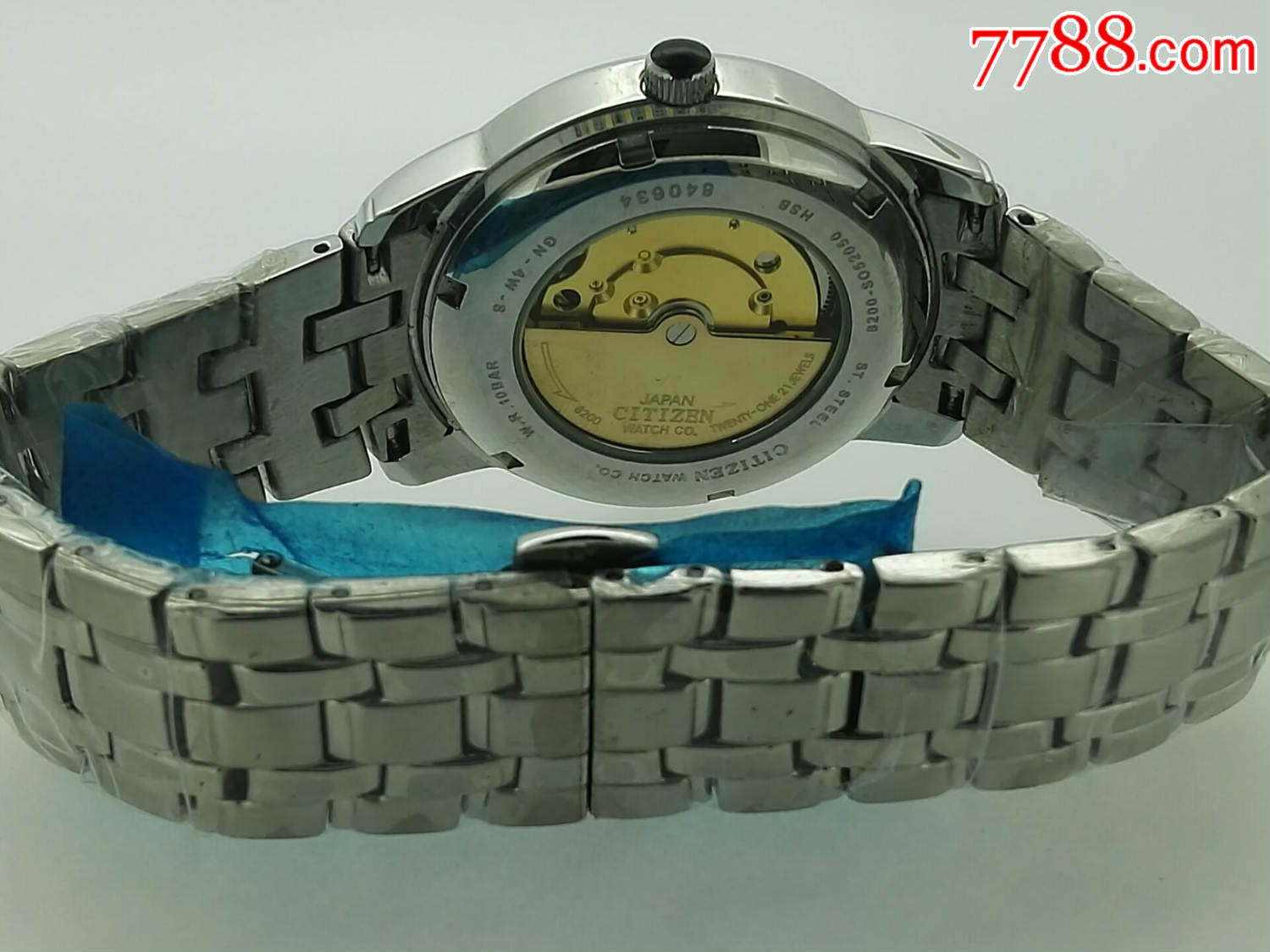 全新西铁城机械手表男款表蓝宝石镜面实心钢带蝴蝶扣41mm_价格330.