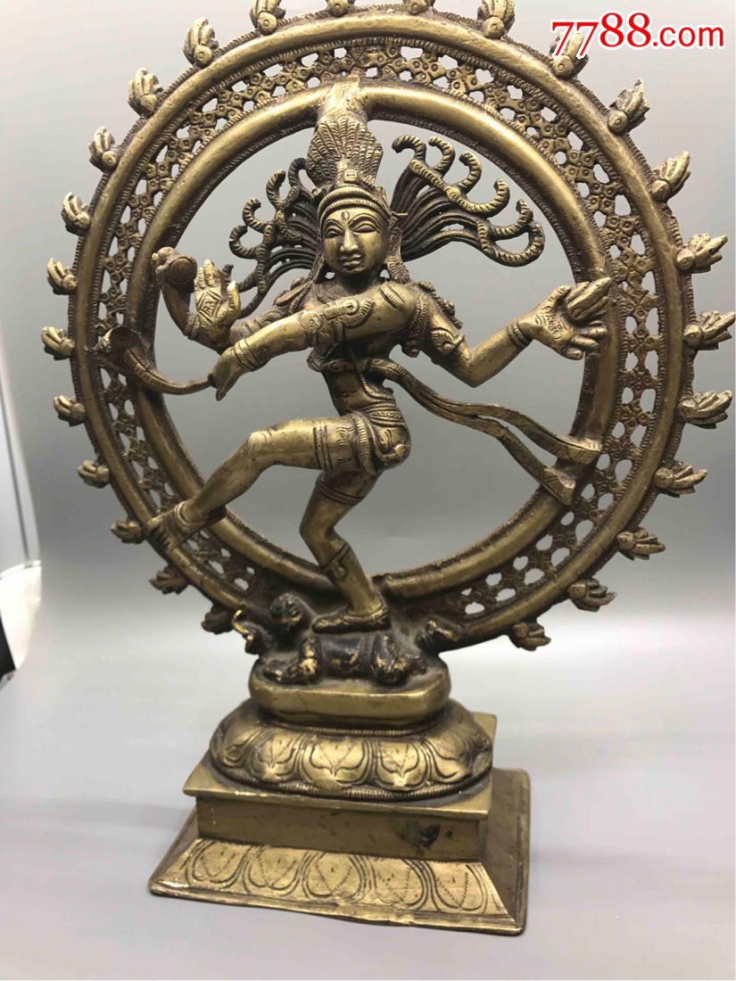 印度四臂观音造像35厘米