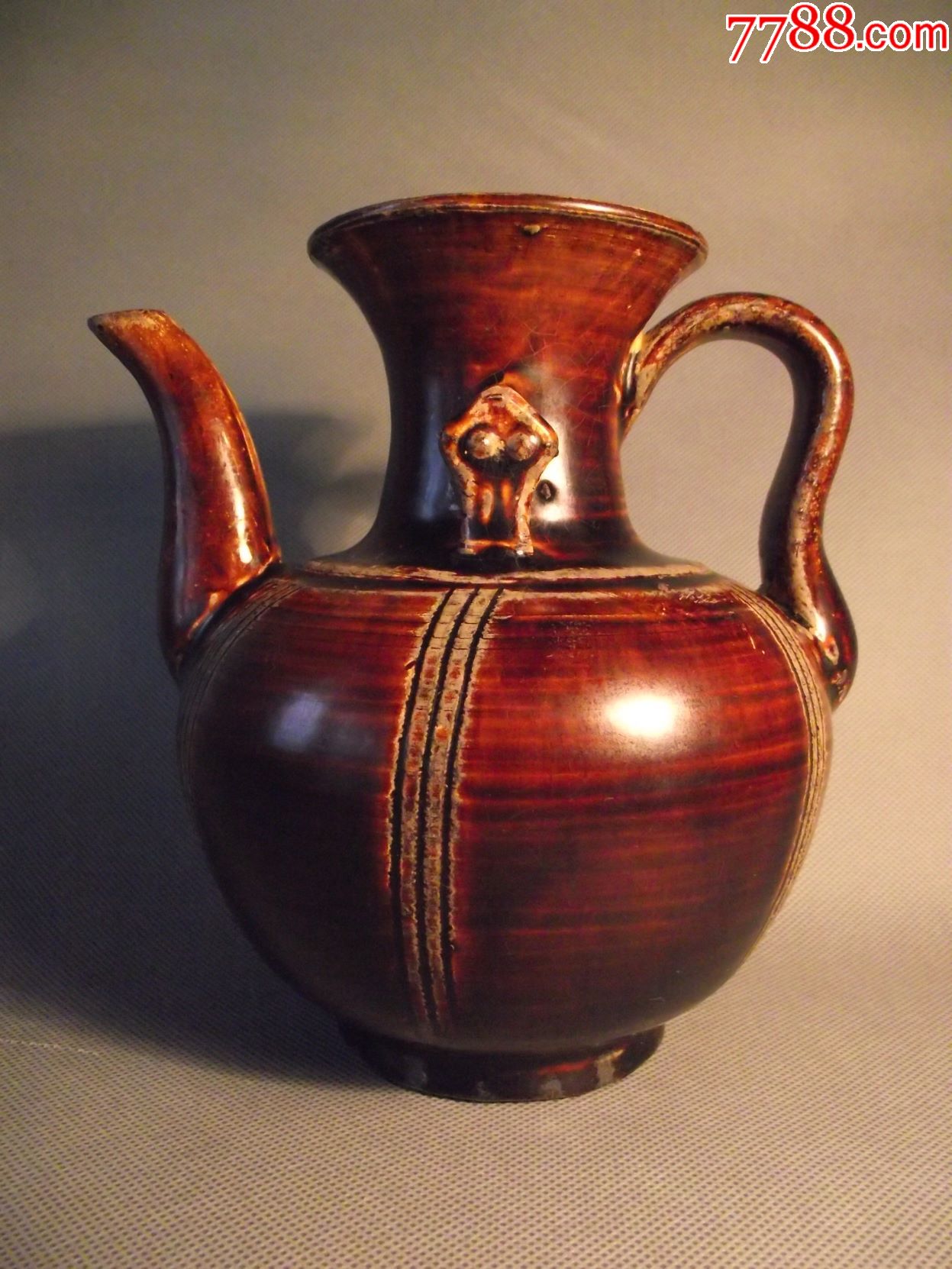 老窑---酱釉双耳执壶_价格1000.0000元_第1张_7788收藏__中国收藏热线