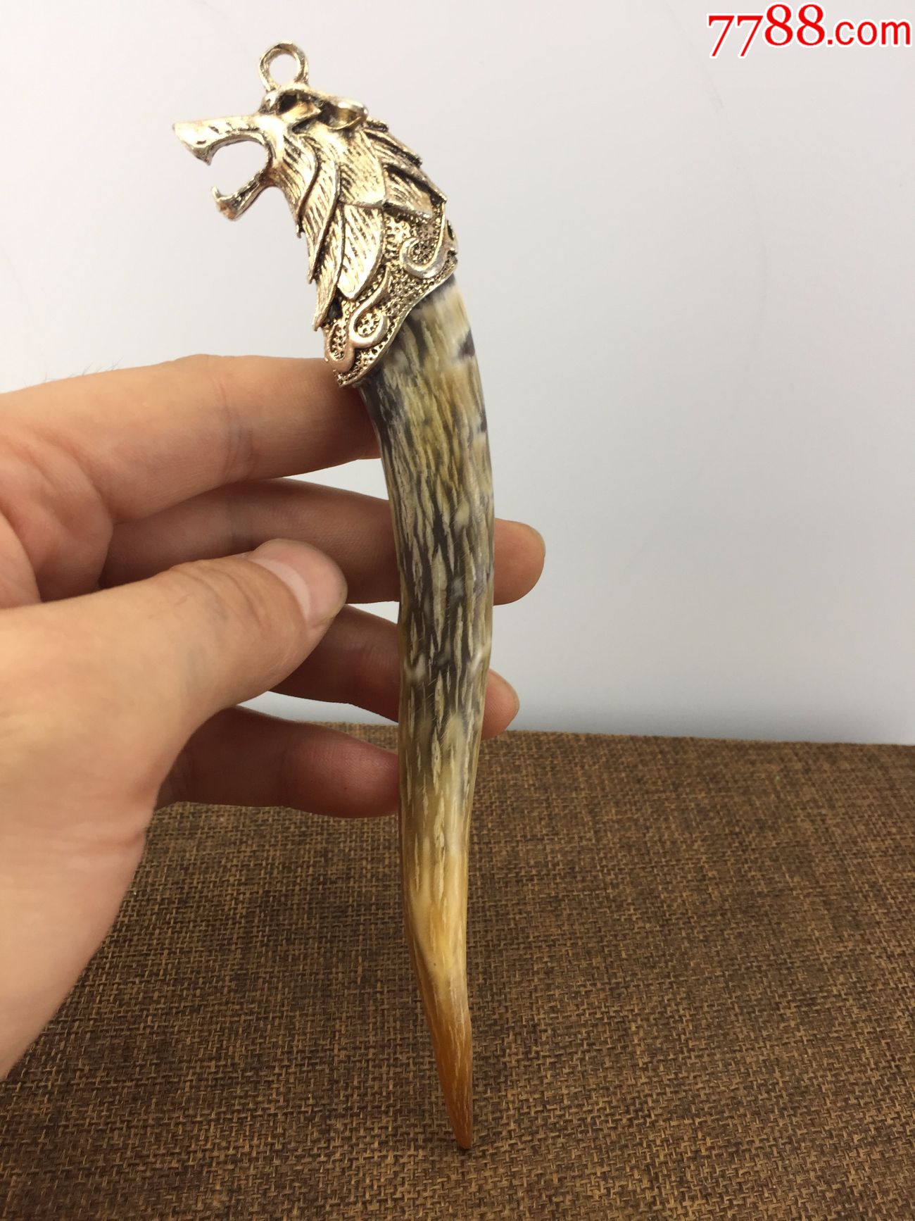 狼兽鹿角挂件a1763