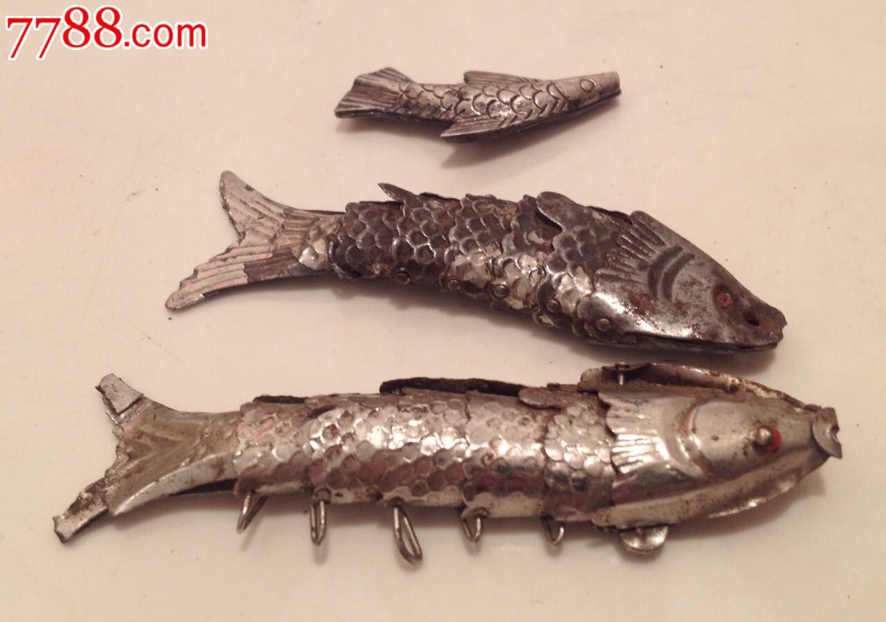 早期小铁鱼挂件3个,一口价