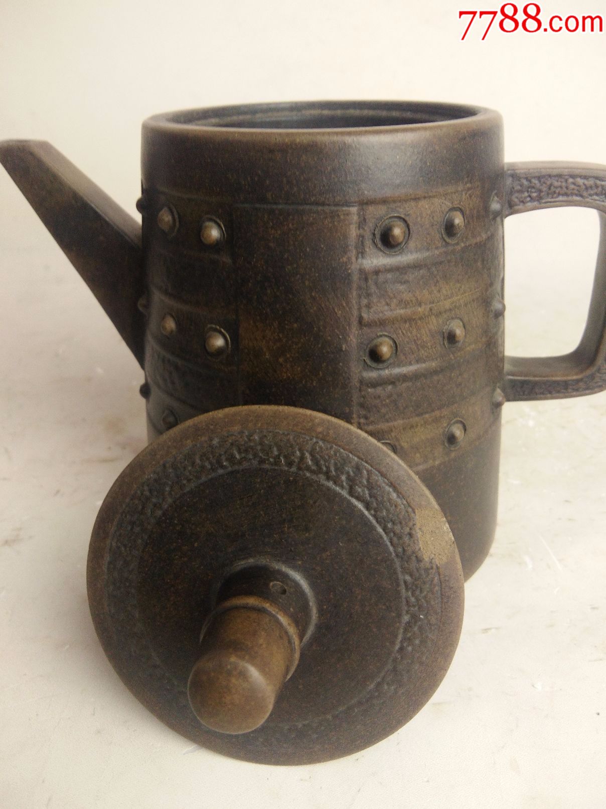 民国-老紫砂壶-钟鼎壶