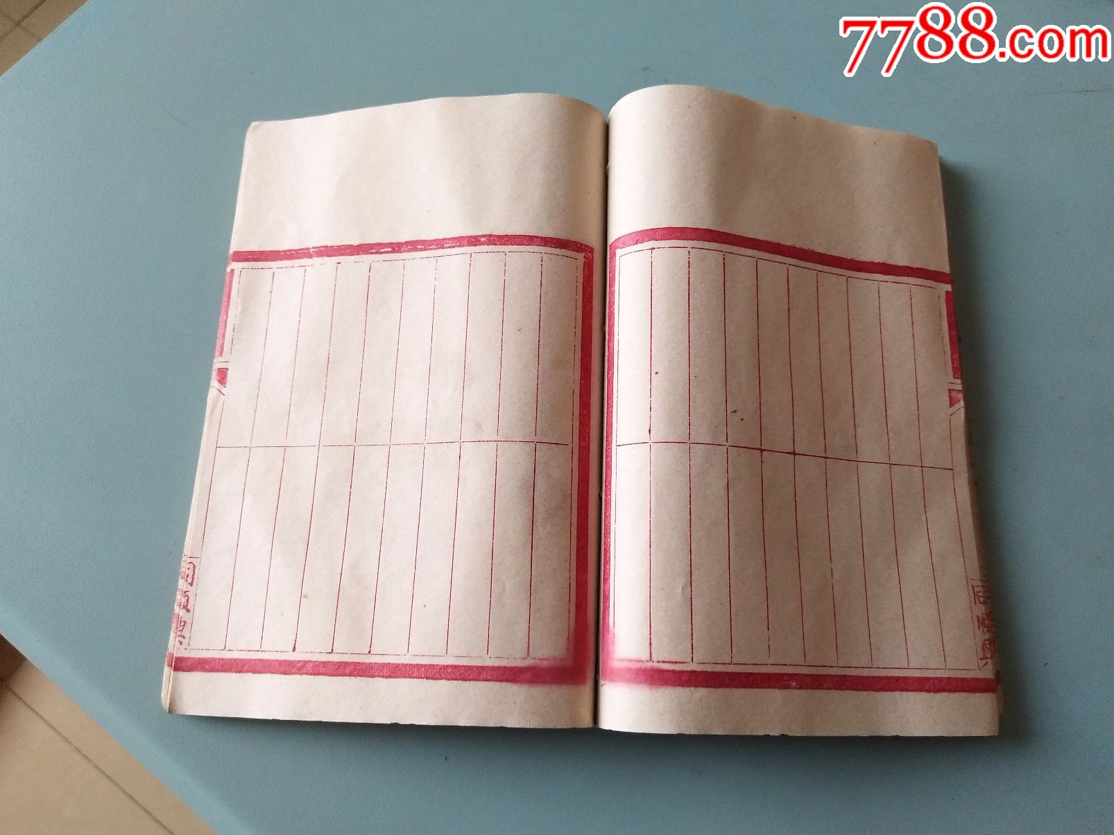 43页双层空白古董古玩民俗民国老旧物件宣纸记账本77pd