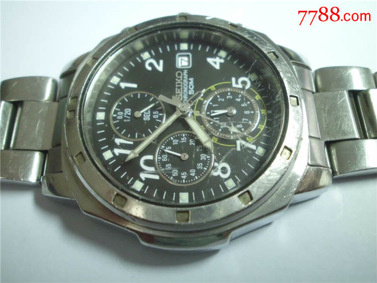 "经典"精工,机芯7t92a,"七针",走时准.