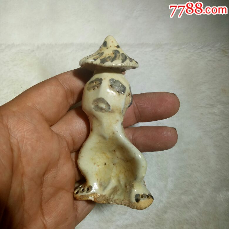 宋辽金小瓷人,俩个