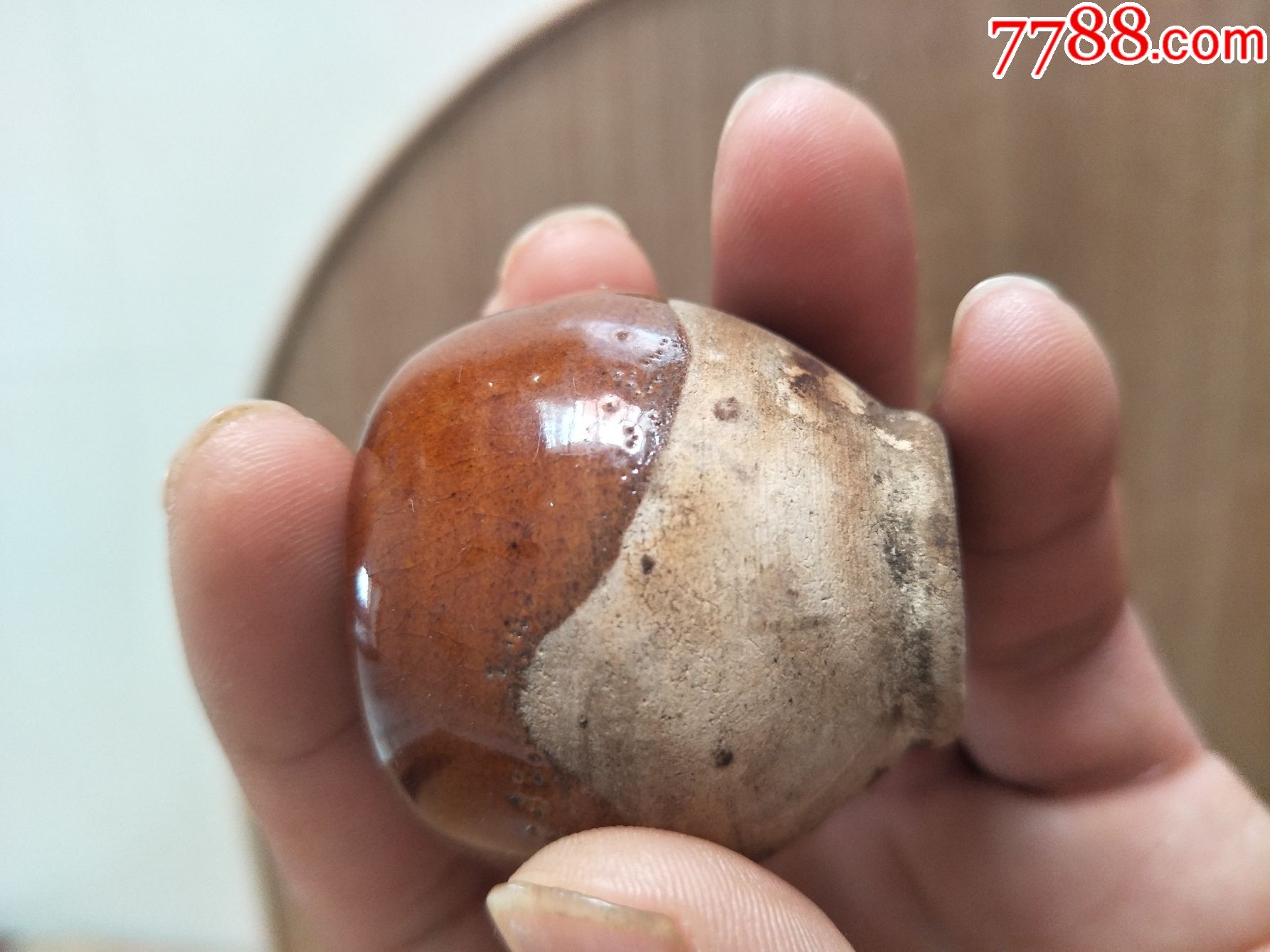 全品清代酱釉小拔罐.保真包老包快,釉色嘎嘎美