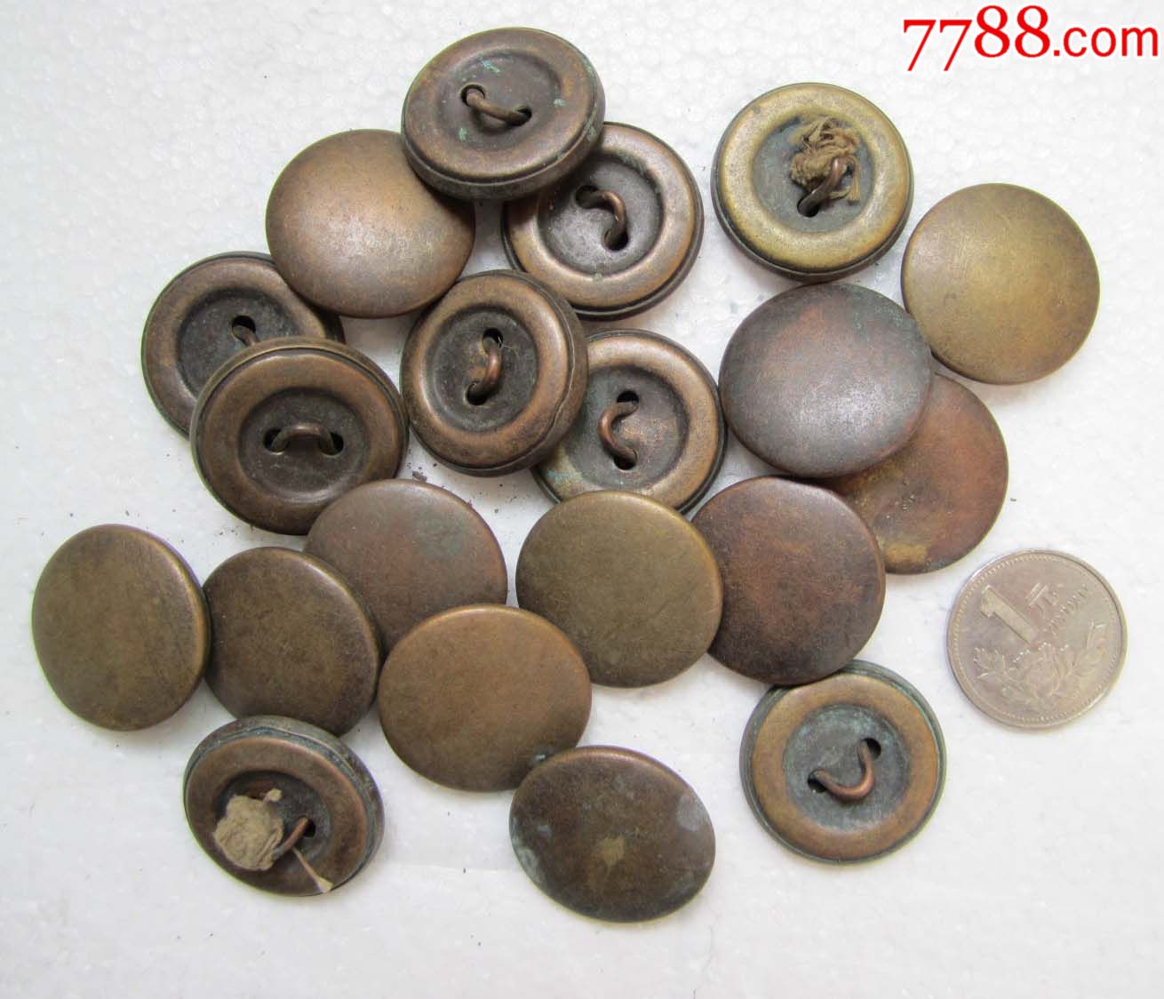 民国铜军扣20颗