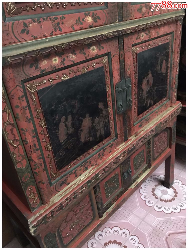 衣柜明清老木雕乡下老货二手旧货民俗物古董家