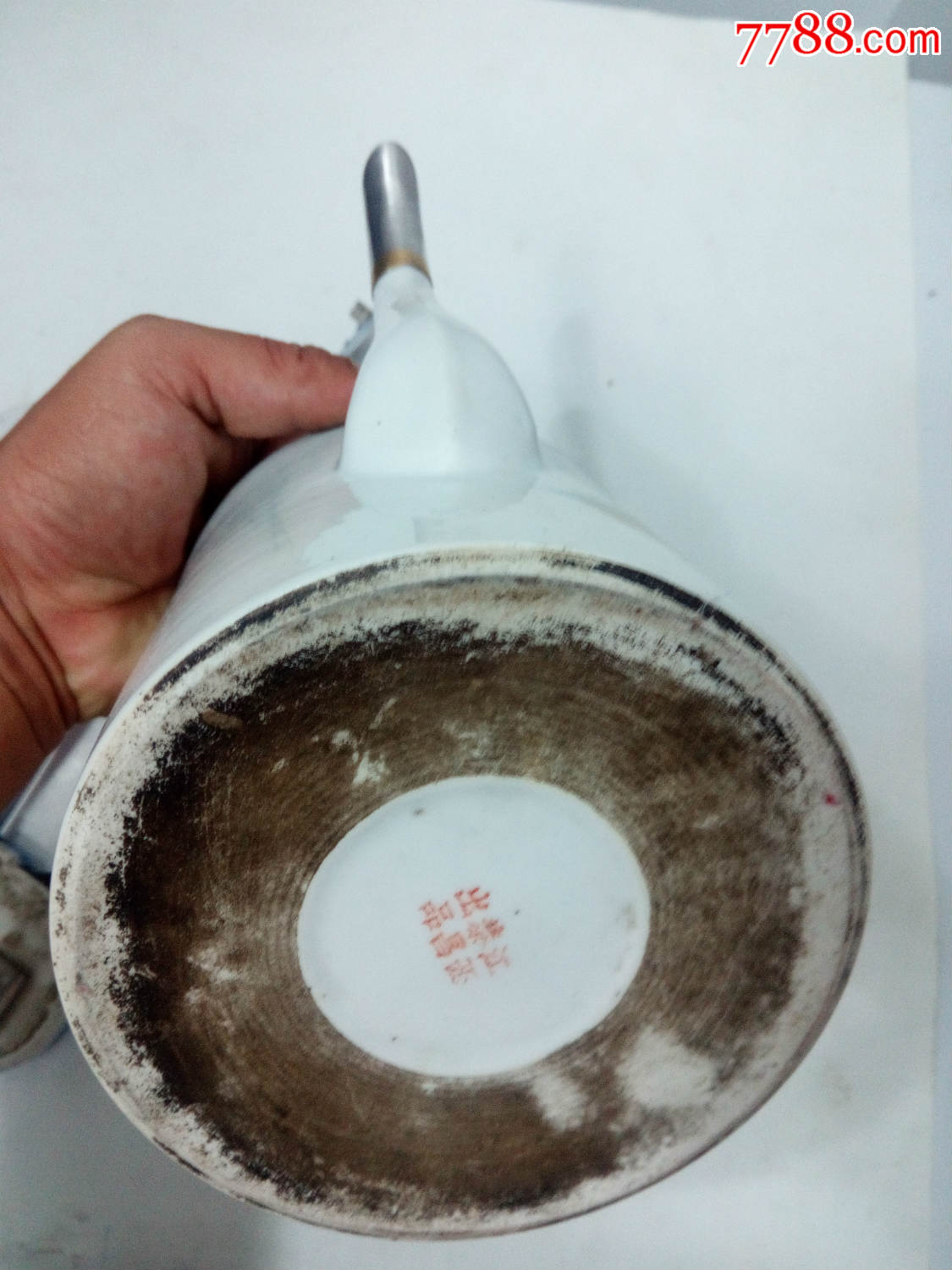 清末民国名家恭昌手绘三国故事茶壶三请先生振乾坤人物茶壶