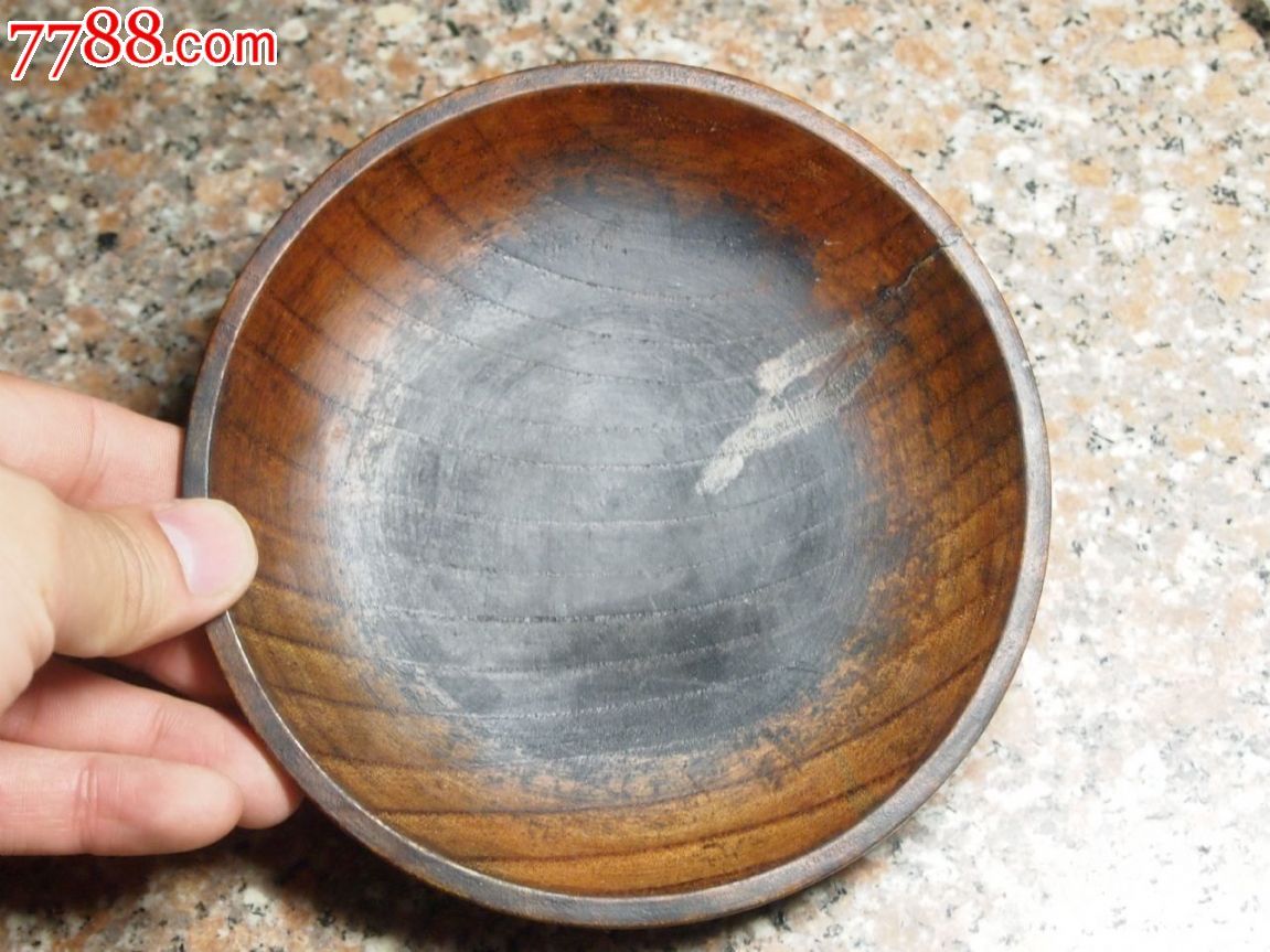 清代金丝楠木碗