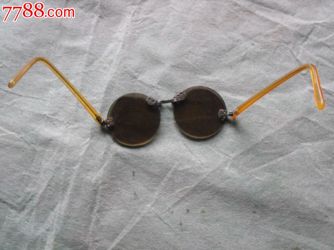 天然老水晶茶色眼镜