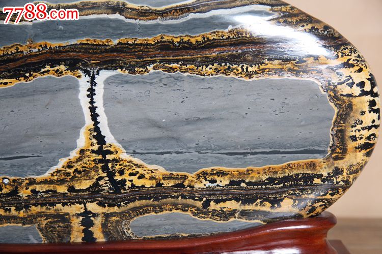 厂家批发广西柳州天然草花石国画石原石摆件画面图案石热销中234