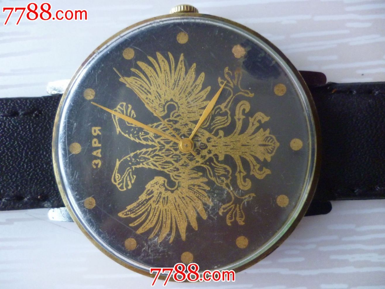 双头鹰盘【曙光】男士古董老表【走时准确】_手表/腕表_第2张_7788