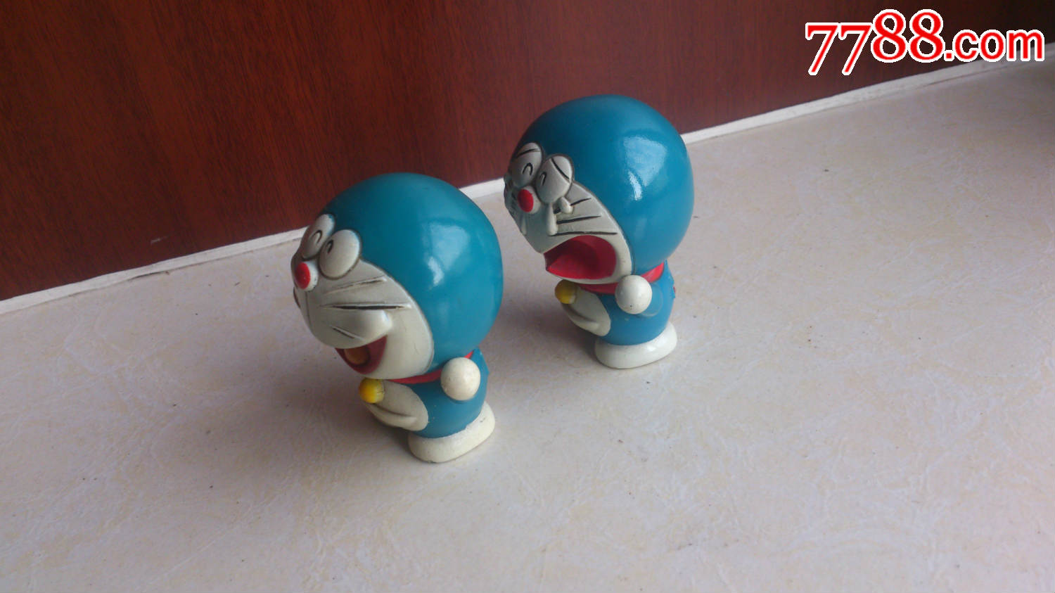 怀旧经典收藏八十年代经典动漫人物多来梦塑料玩具机器猫高6.2厘米