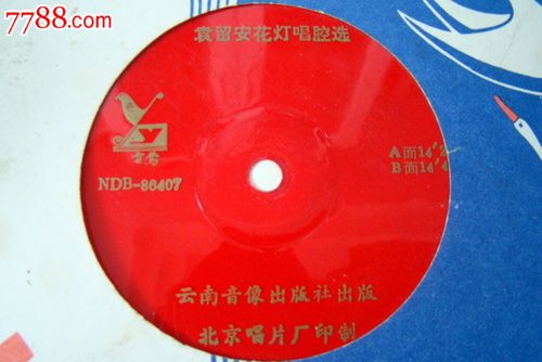 袁留安花灯唱腔选(大薄片)