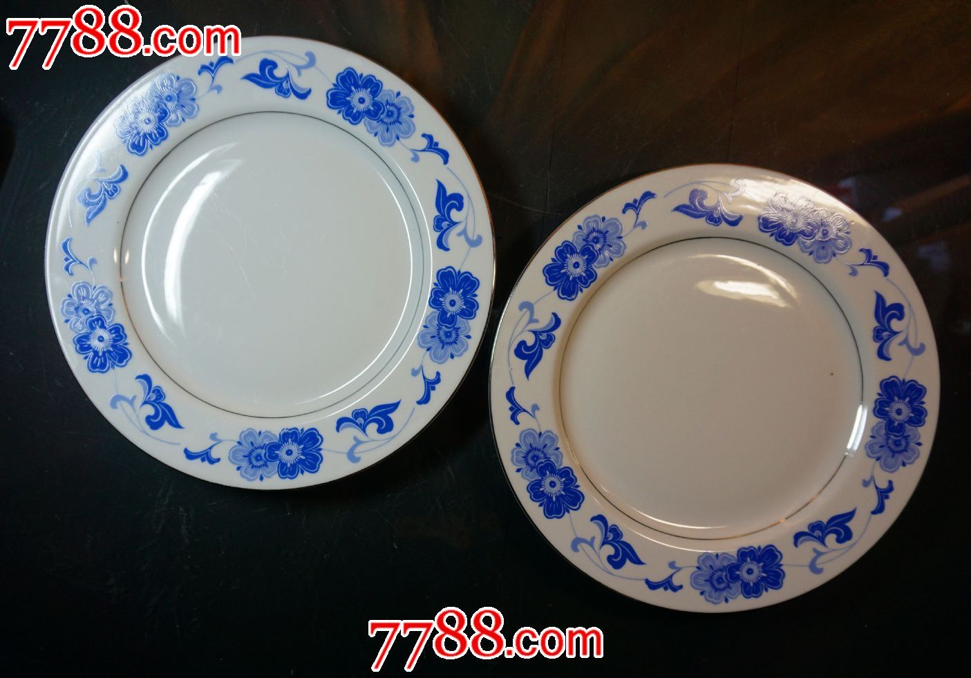 中国国光大海棠花盘一对(26.5cm)