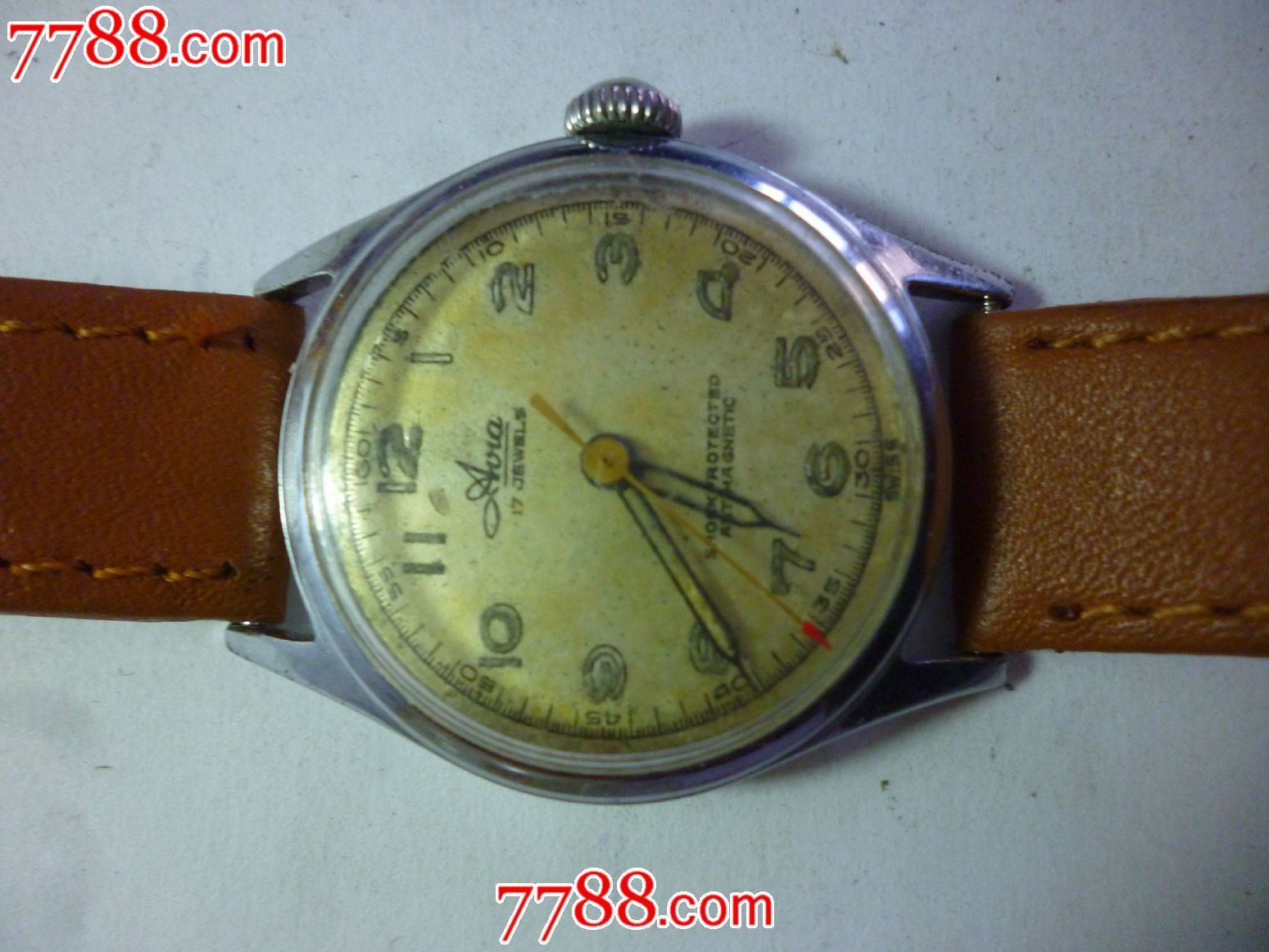 50年代瑞士五类名表【a*la】-【阿维亚】男士古董老表!
