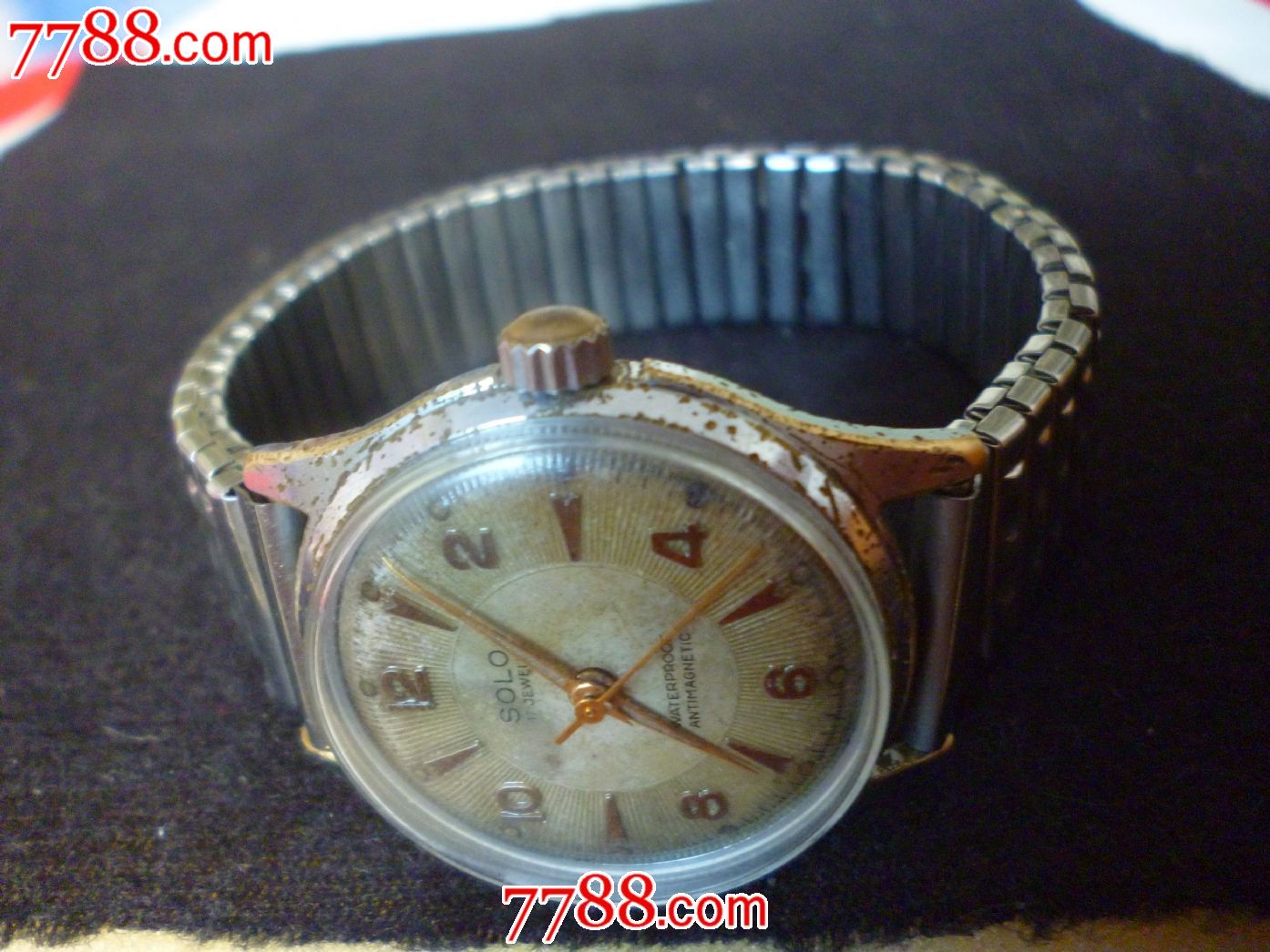 真正的老古董(年代法国名表【solo】-【沙乐】男士腕表一块!