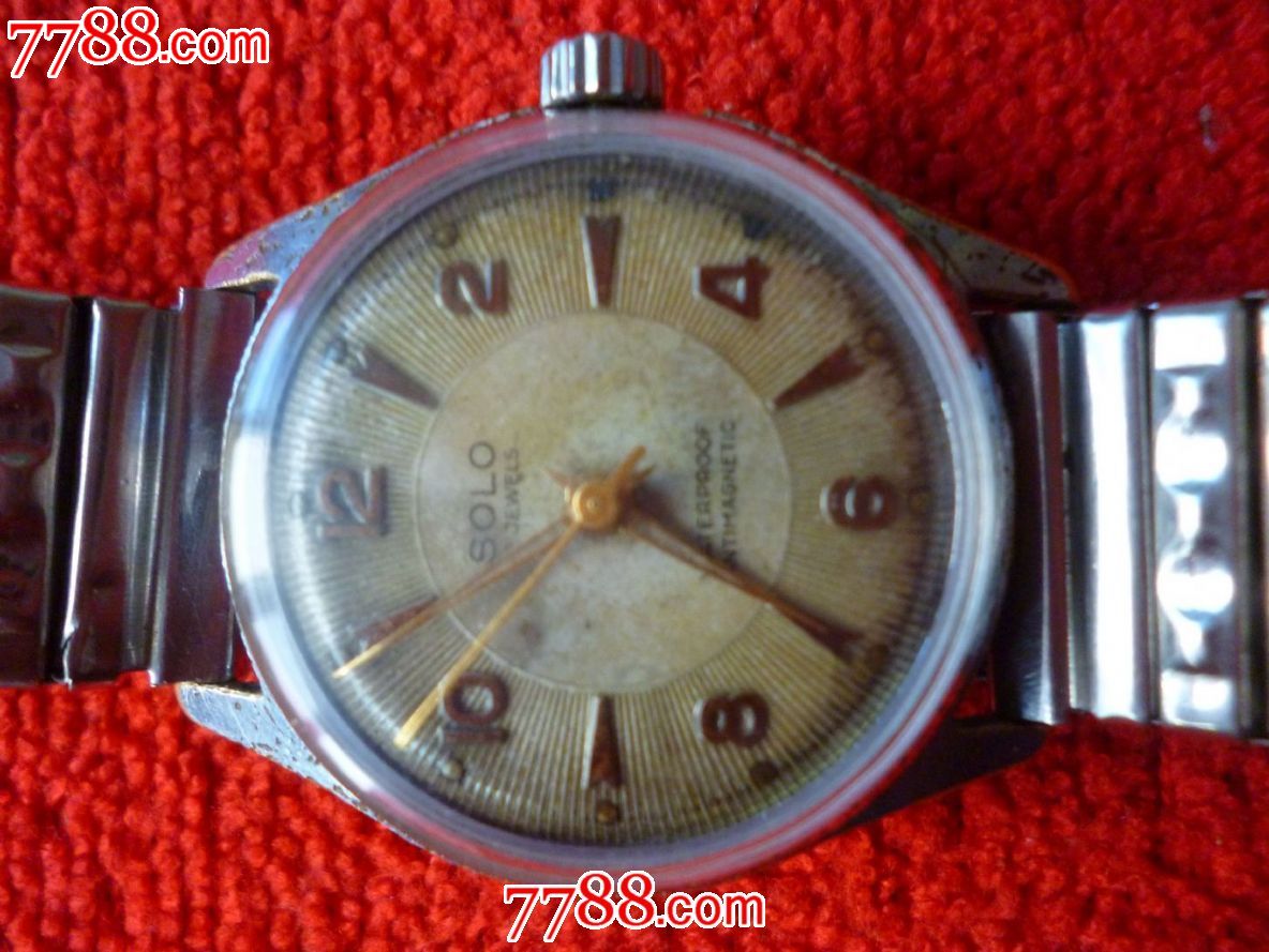 真正的老古董(年代法国名表【solo】-【沙乐】男士腕表一块!