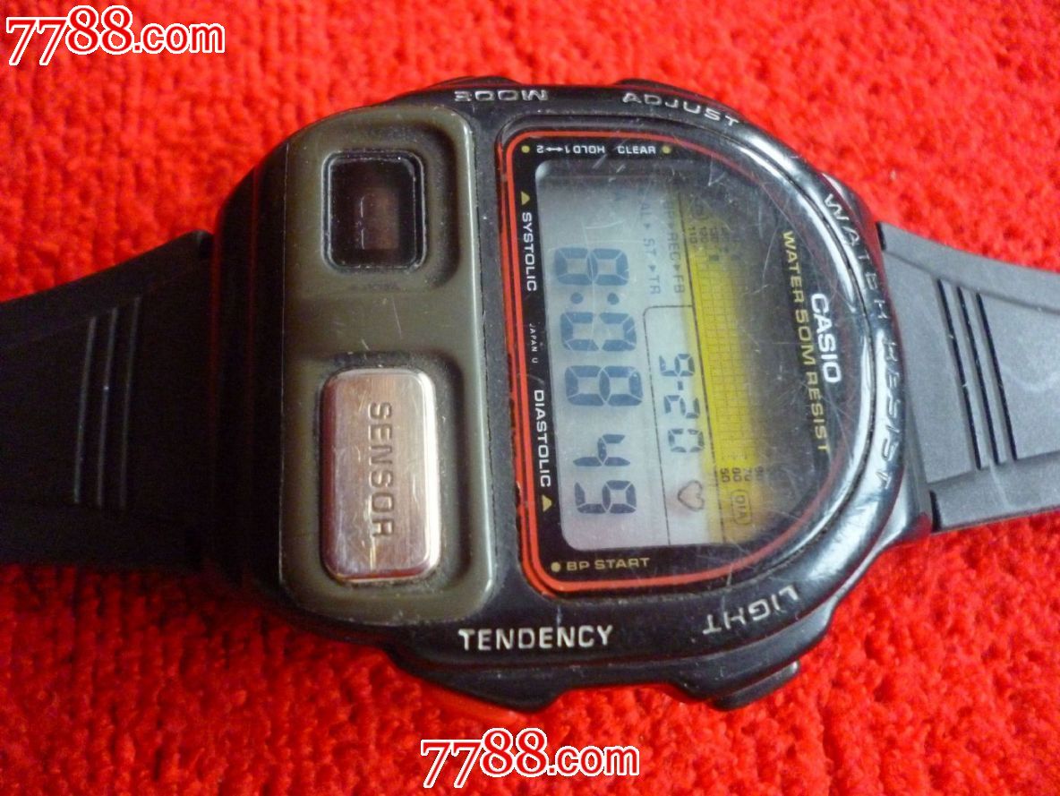 日本原装多功能能测血压的【卡西欧】bp-100型男士腕表一块!