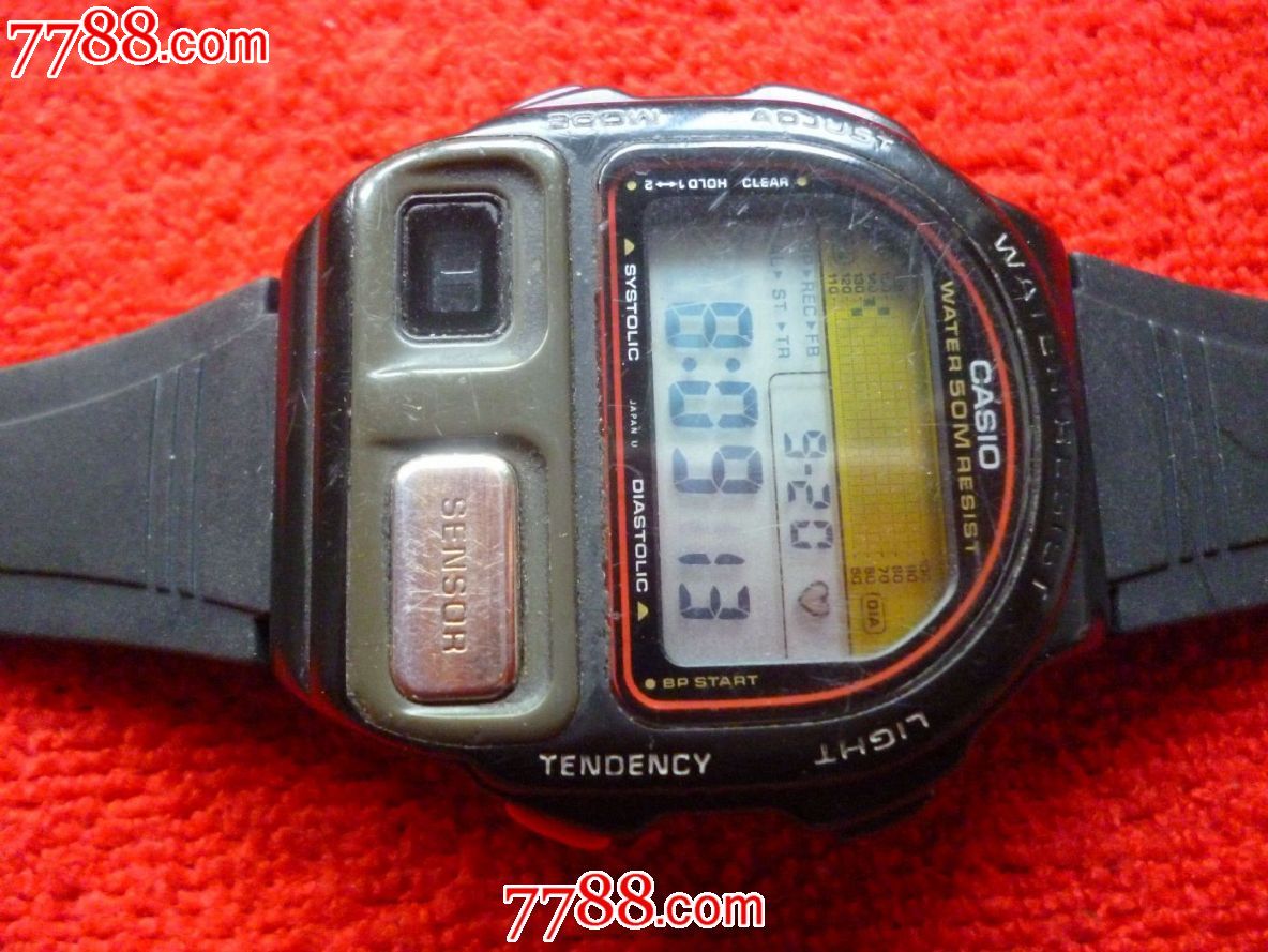 日本原装多功能能测血压的【卡西欧】bp-100型男士腕表一块!