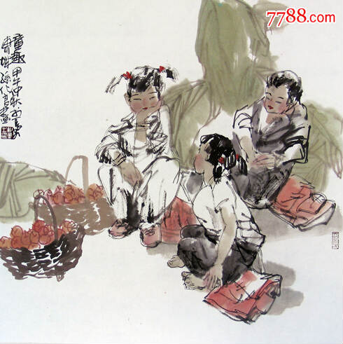 陕西省美术家协会会员孙化良作品-议价-se33169078-人物国画原作-零售