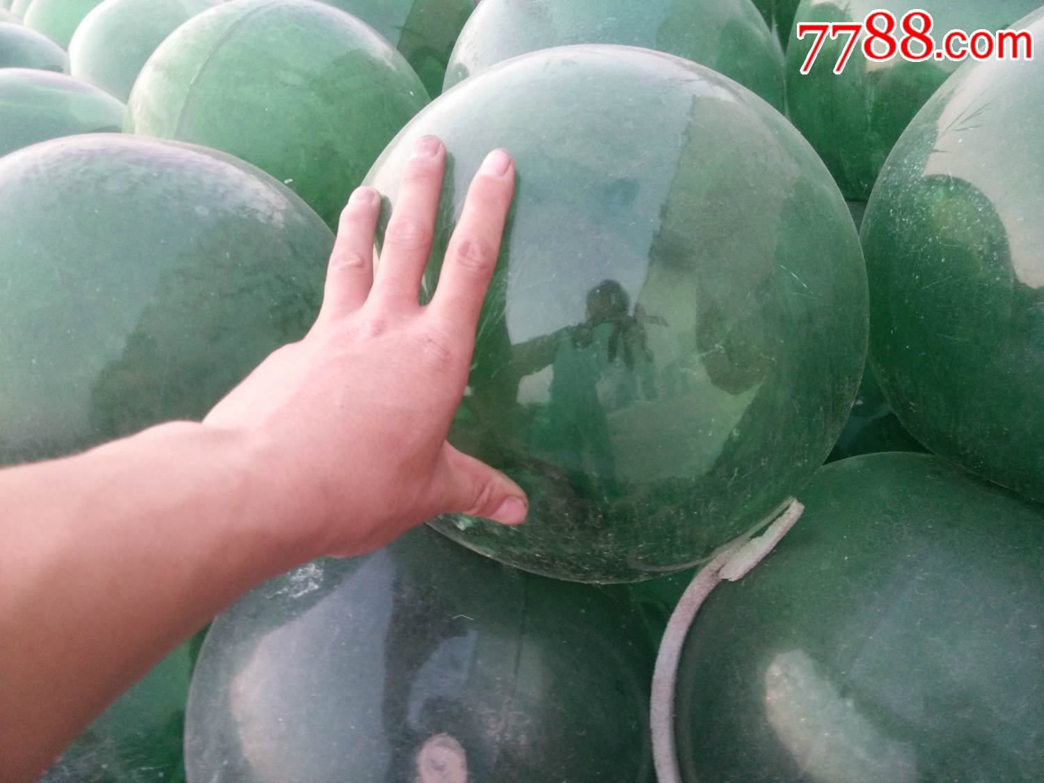 老鱼漂直径28厘米的大玻璃球室内装饰庭院装饰10一组出售运费到付