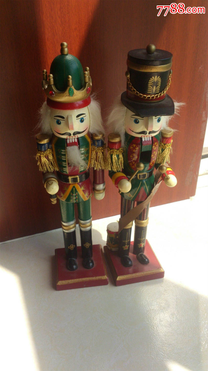 怀旧经典收藏外国士兵人物木偶玩具高31厘米