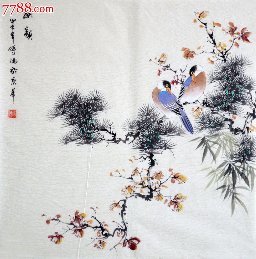 品种: 花鸟国画原作-花鸟国画原作 属性: 禽鸟画原画,,水墨/写意画法