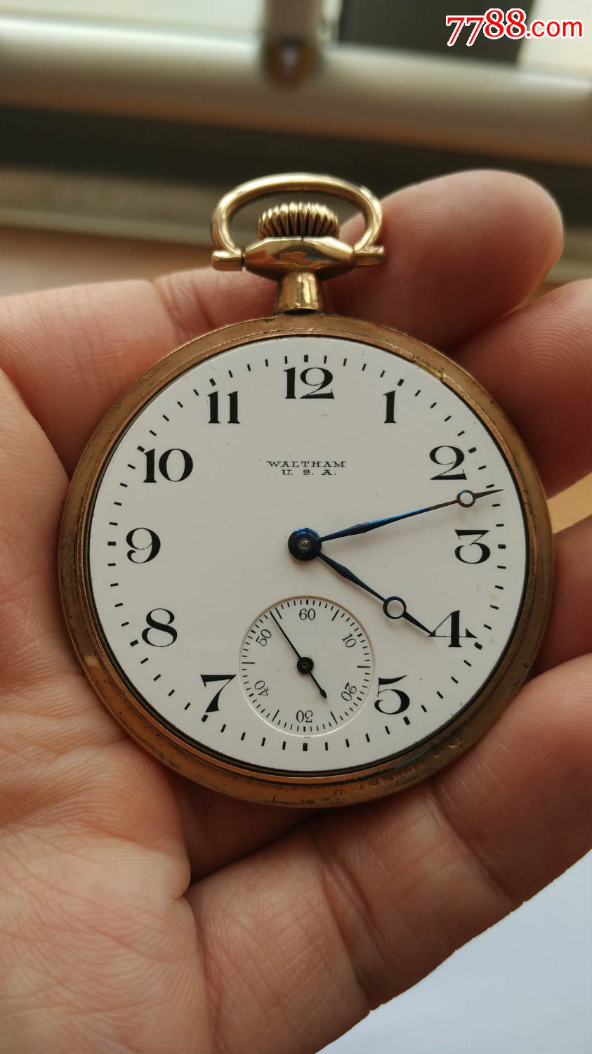 *古董级*包金外壳￥waltham￥美国华生怀表