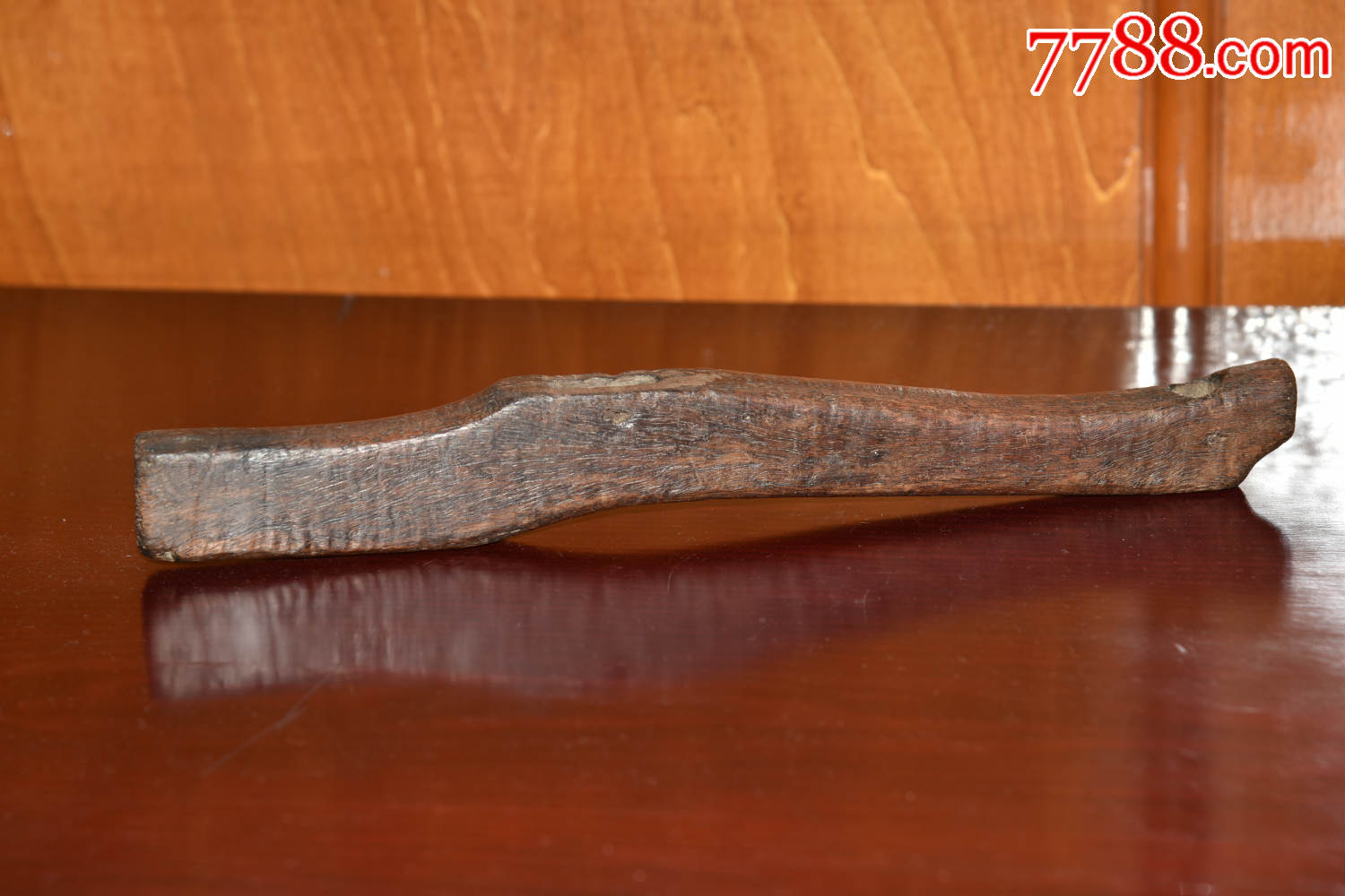 老黄花梨锯拐把【车珠很棒】