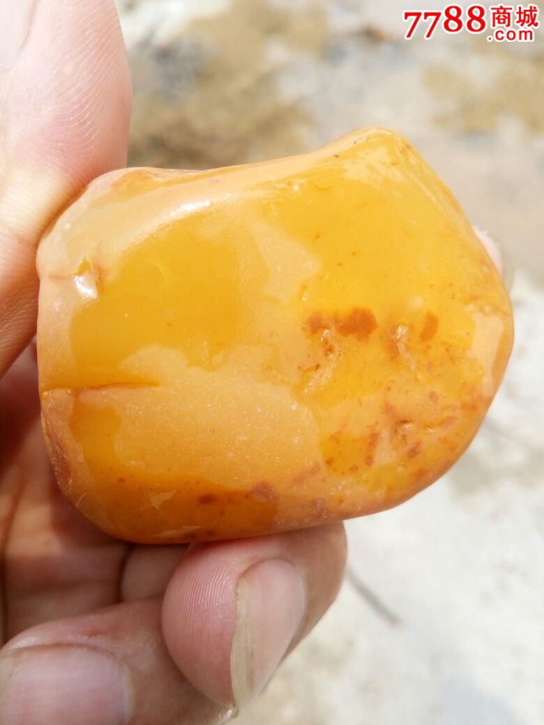 碧玉冻黄冰-黄蜡石/蜡石-7788收藏