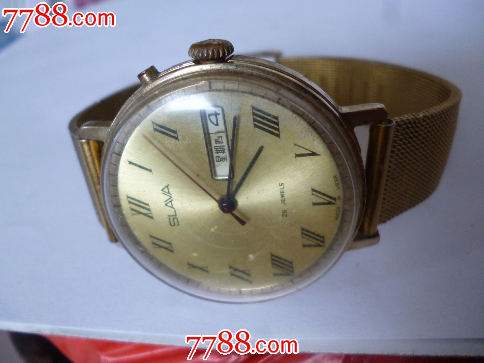 50年代苏联进口包金26钻【光荣】男士古董老表