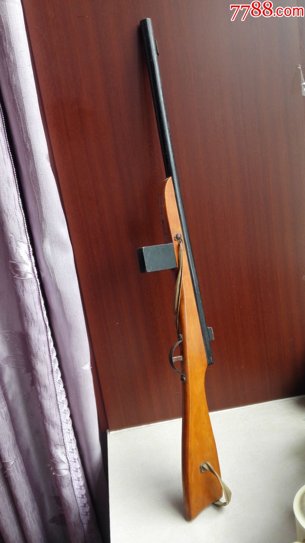 怀旧经典收藏八十年代黄色木头玩具长71厘米