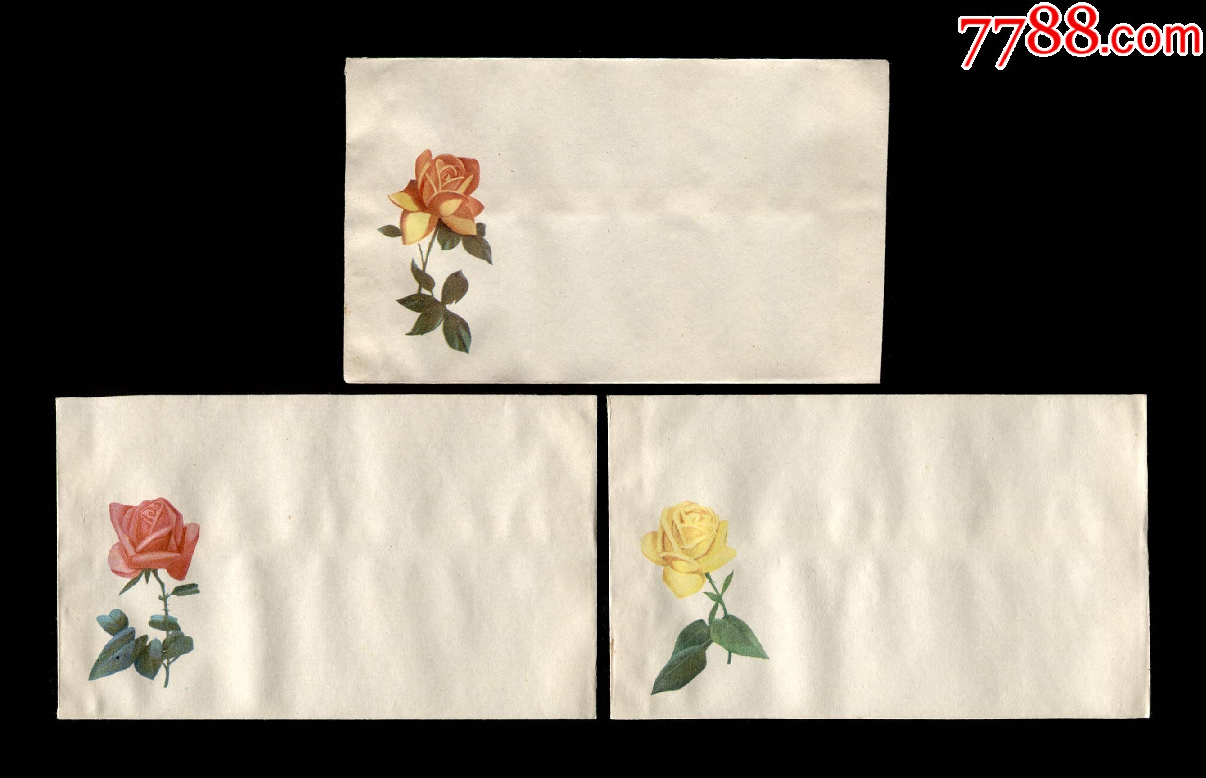 "花卉题材"空白美术信封(六个)