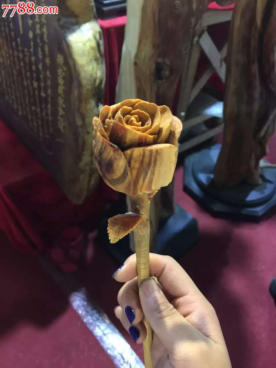 崖柏玫瑰花好想来一朵-价格:0元-se36986144-木雕摆件-零售-7788收藏