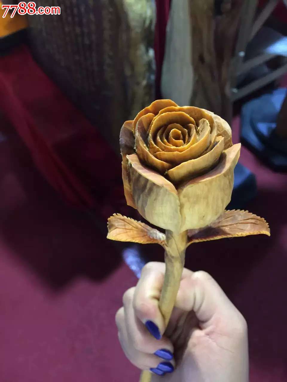 崖柏玫瑰花好想来一朵-价格:0元-se36986144-木雕摆件-零售-7788收藏