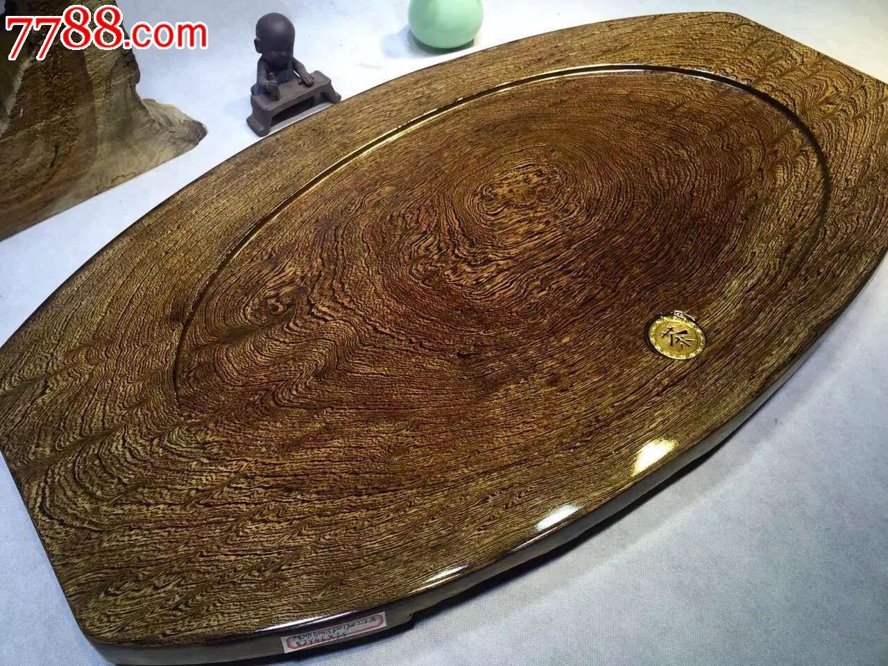 特纹鸡翅木茶盘