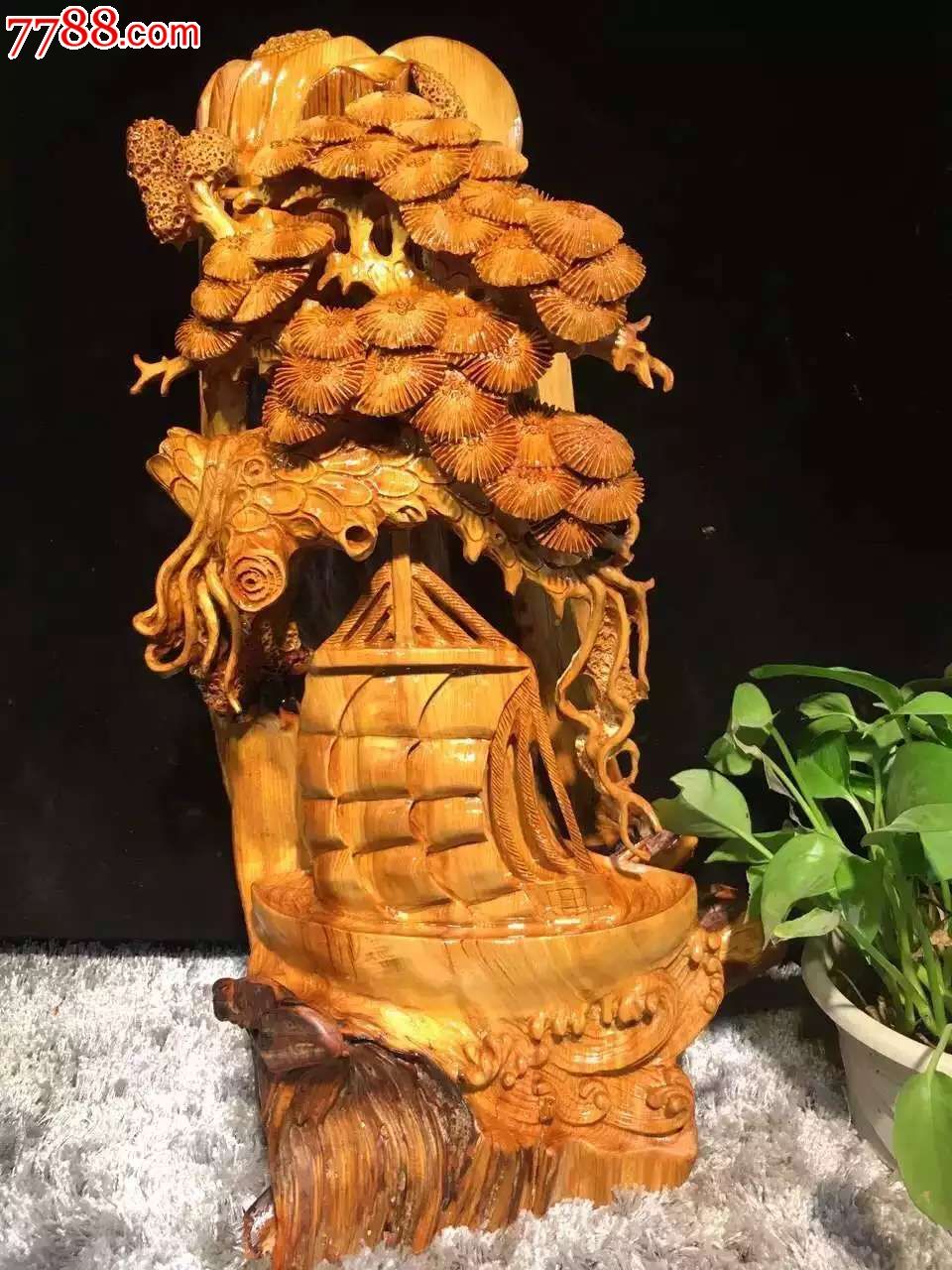 新品崖柏一帆风顺做工
